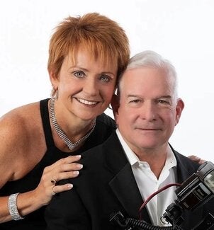 Portrait of Gail and Bob Knight